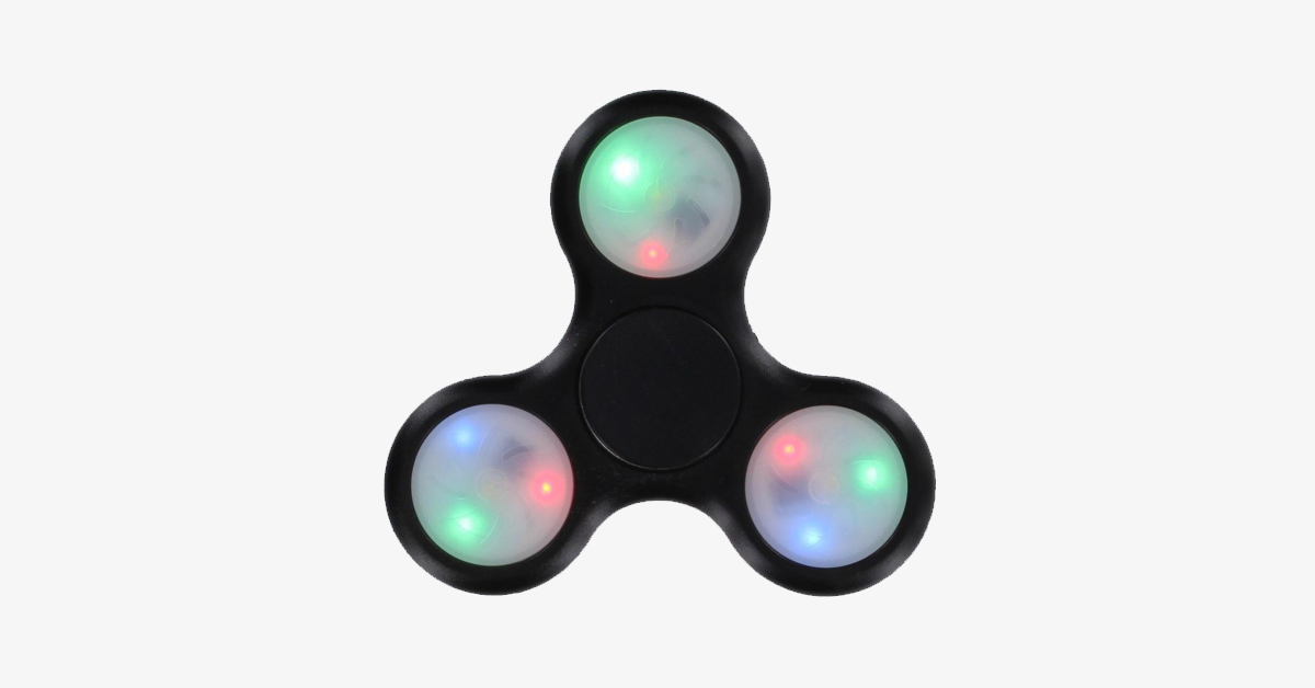 Fidget spinner LED – giocattolo antistress con effetto luminoso