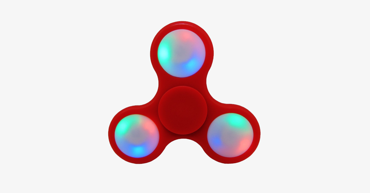 Fidget spinner LED – giocattolo antistress con effetto luminoso