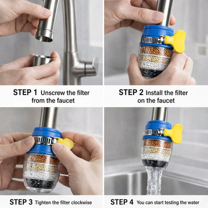 Filtro per acqua del rubinetto per uso domestico | Sistema per acqua potabile pulita