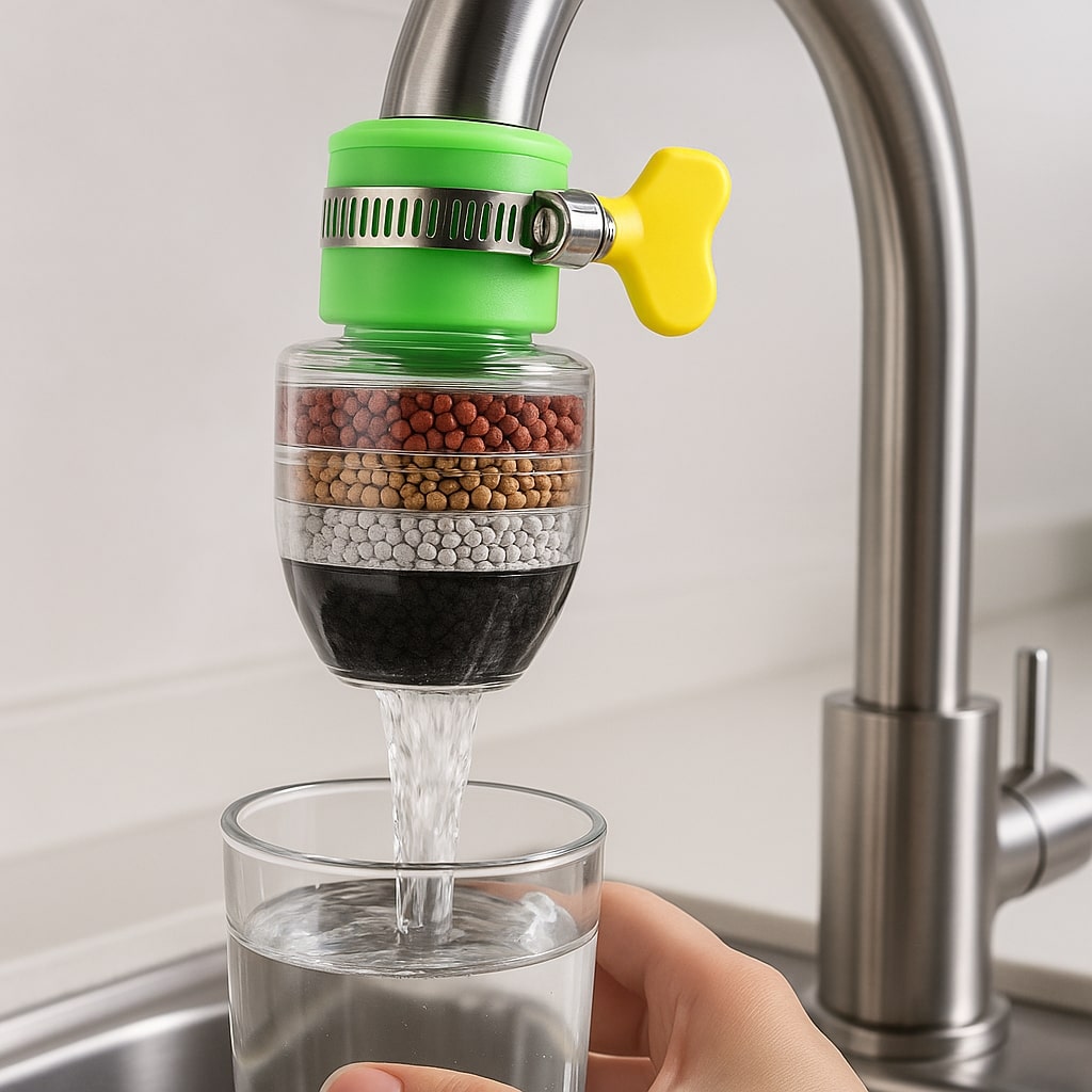 Filtro per acqua del rubinetto per uso domestico | Sistema per acqua potabile pulita