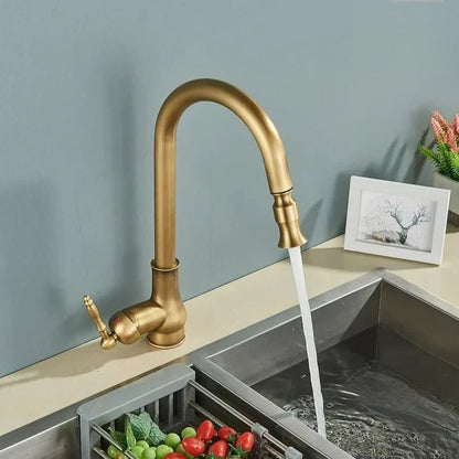 FLEXTAP – Miscelatore da Cucina Estraibile Stile Antico con Arco Alto