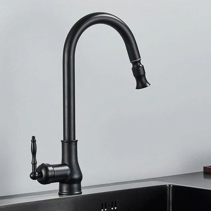 FLEXTAP – Miscelatore da Cucina Estraibile Stile Antico con Arco Alto