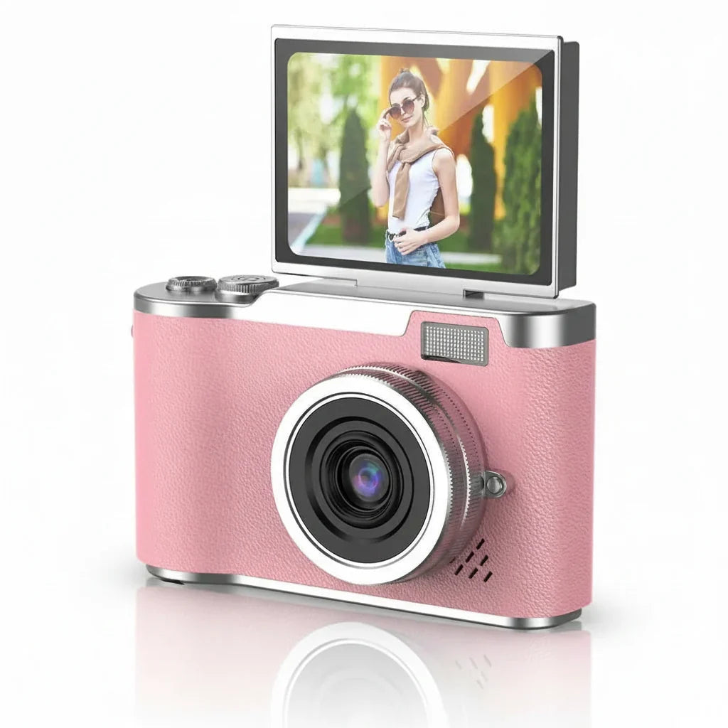 Fotocamera digitale 4K con schermo ribaltabile 48MP zoom 8X compatta