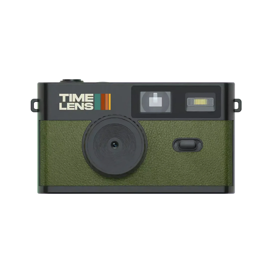 Fotocamera digitale retrò con filtri vintage integrati e flash, ricaricabile USB-C, slot per scheda SD incluso