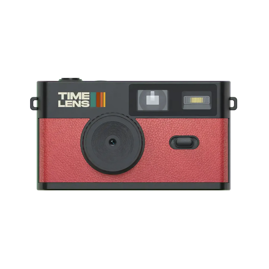 Fotocamera digitale retrò con filtri vintage integrati e flash, ricaricabile USB-C, slot per scheda SD incluso