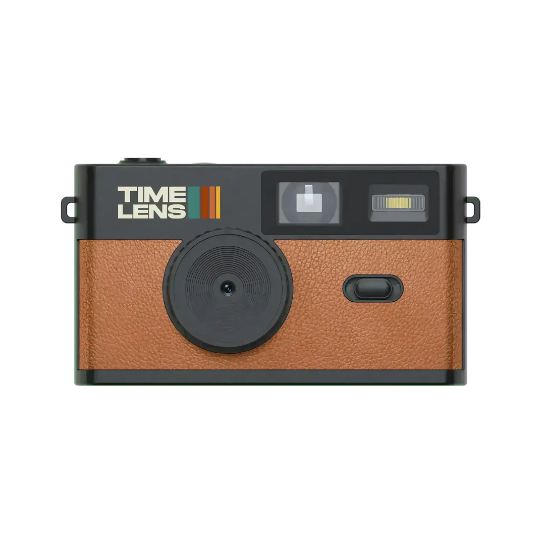Fotocamera digitale retrò con filtri vintage integrati e flash, ricaricabile USB-C, slot per scheda SD incluso