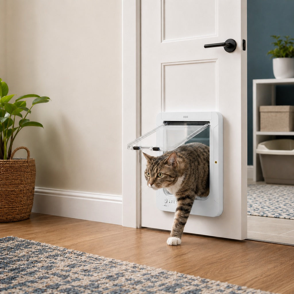 Gattaiola smart RFID a 4 vie per animali fino a 11,3 kg