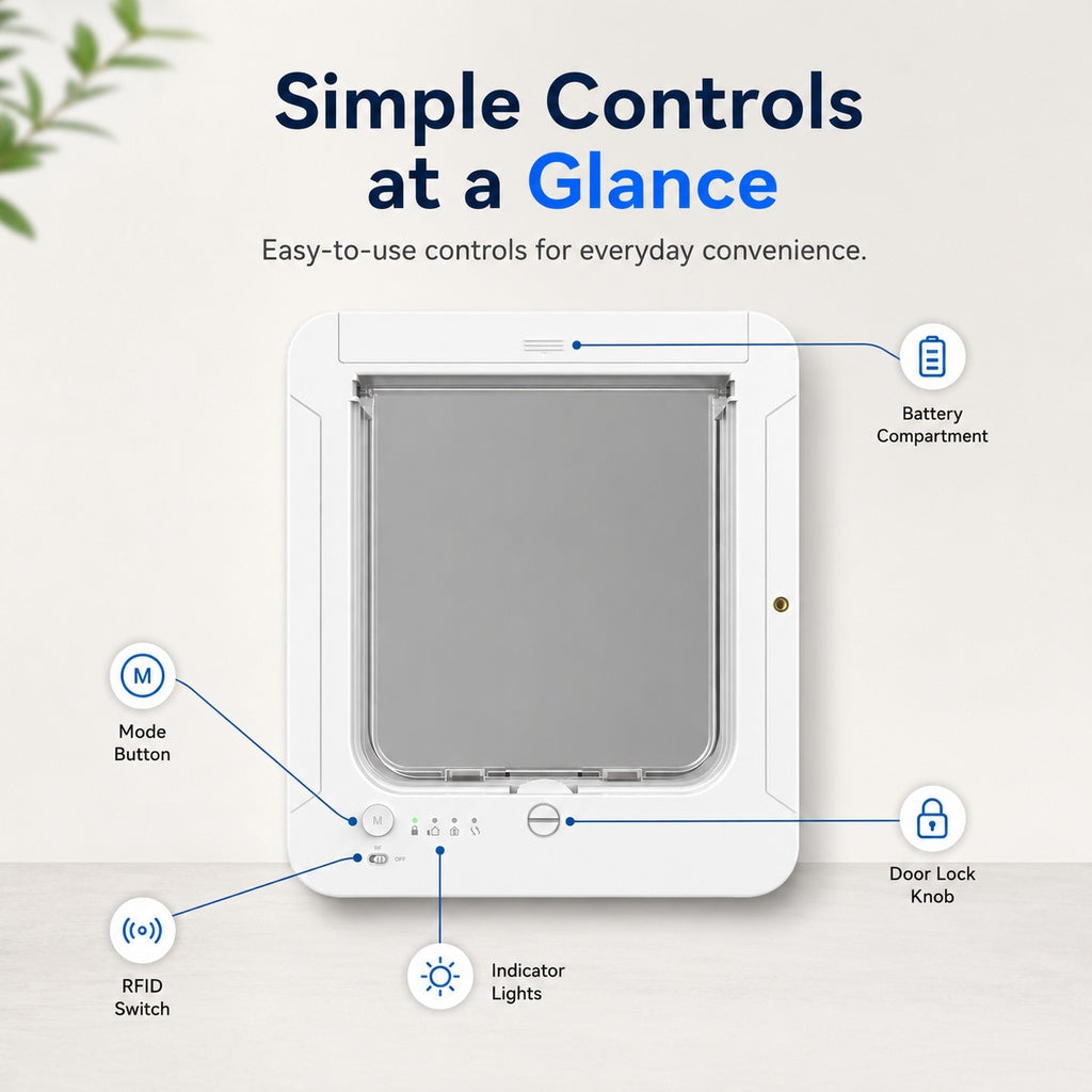 Gattaiola smart RFID a 4 vie per animali fino a 11,3 kg