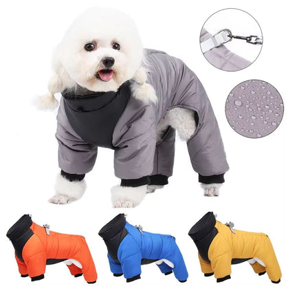 Giacca impermeabile per cani per l'inverno | Vestibilità regolabile con fodera isolante | Guscio antivento per razze pic
