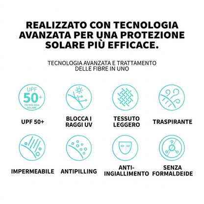Giacca Ultraleggera Protezione UV con Collo Alto e Tasche Laterali