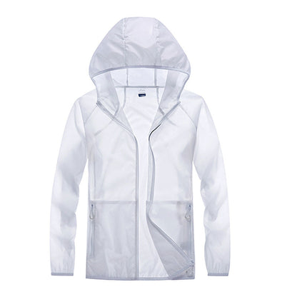 Giacca Ultraleggera Protezione UV con Collo Alto e Tasche Laterali
