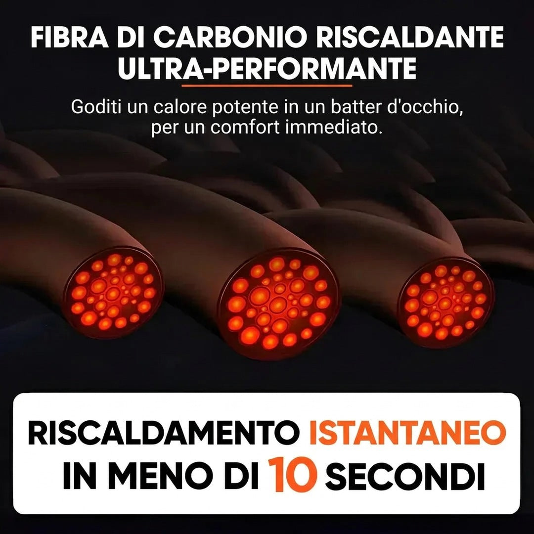Gilet riscaldato da donna con doppio controllo e 9 zone riscaldanti