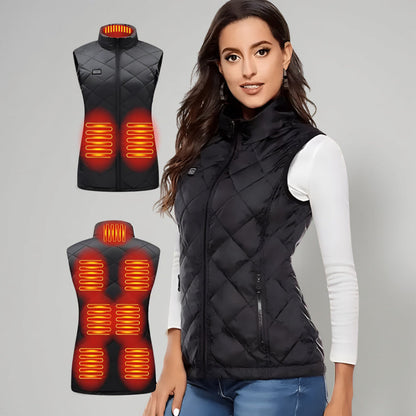 Gilet riscaldato elettrico da donna per inverno e outdoor