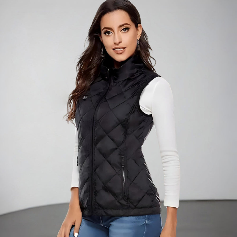 Gilet riscaldato elettrico da donna per inverno e outdoor