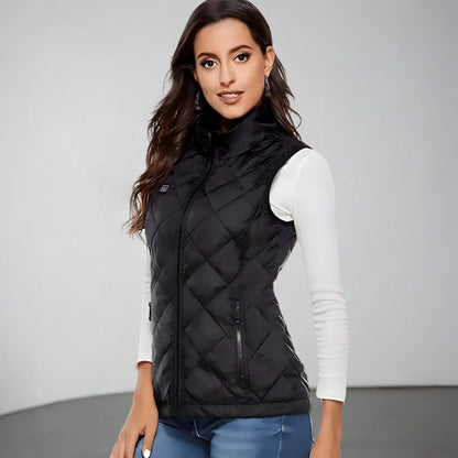 Gilet riscaldato elettrico da donna per inverno e outdoor