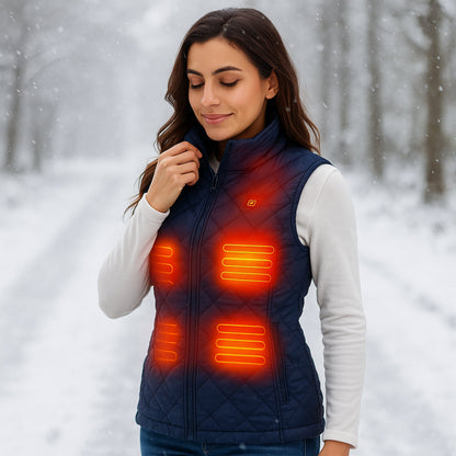 Gilet riscaldato elettrico da donna per inverno e outdoor