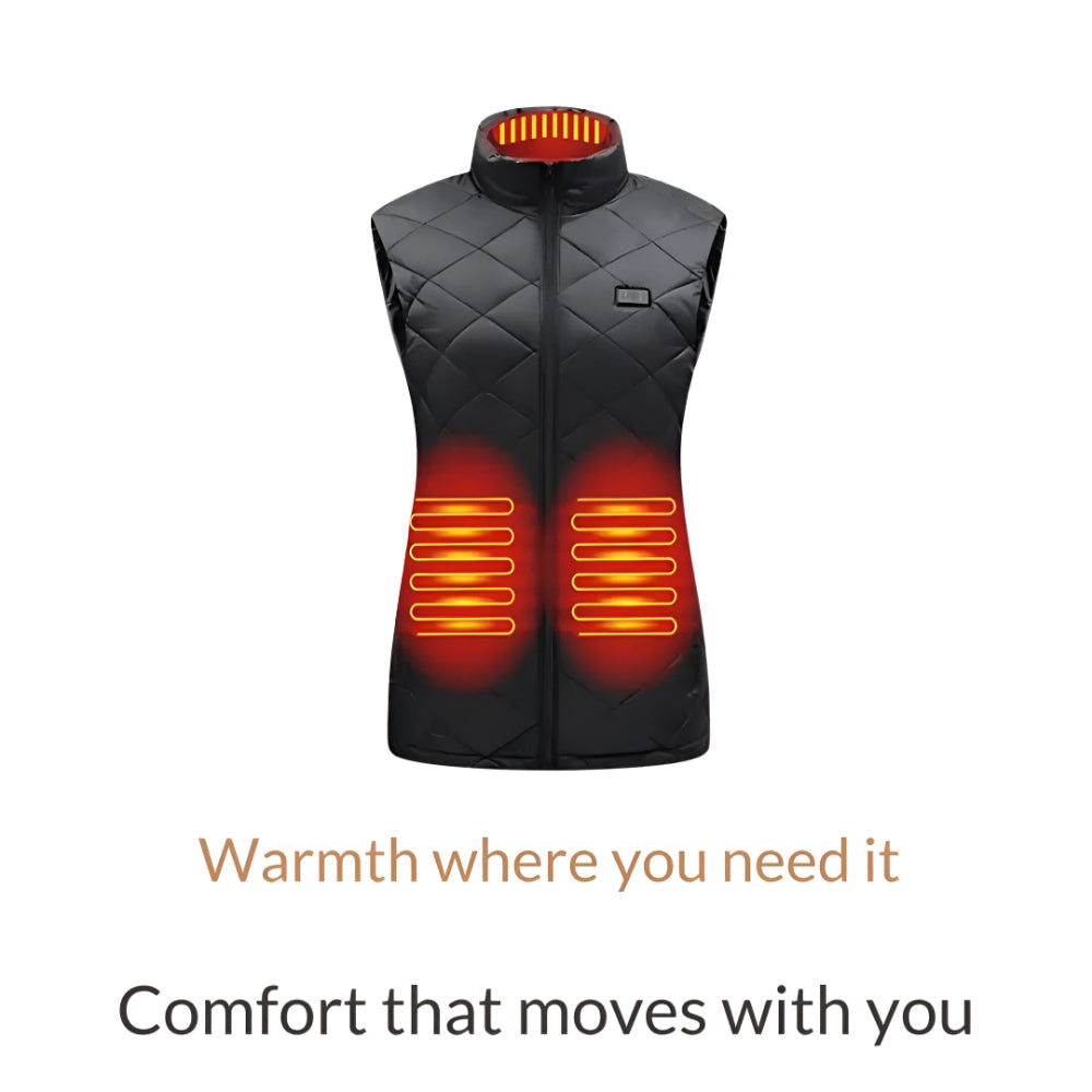 Gilet riscaldato elettrico da donna per inverno e outdoor