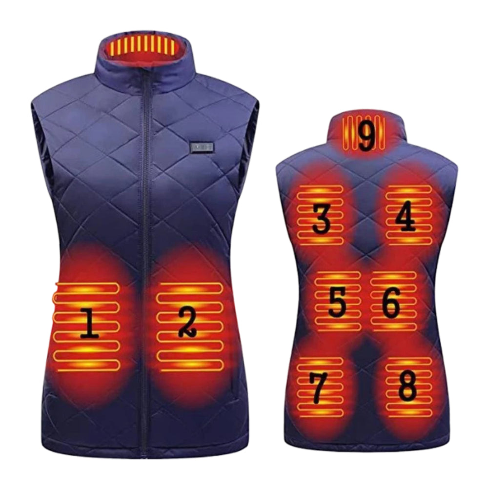 Gilet riscaldato elettrico da donna per inverno e outdoor