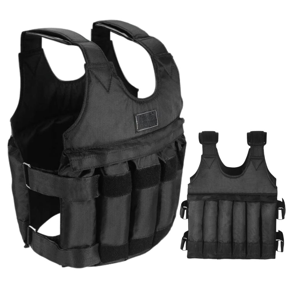 Gilet zavorrato regolabile unisex da 50 kg per allenamento