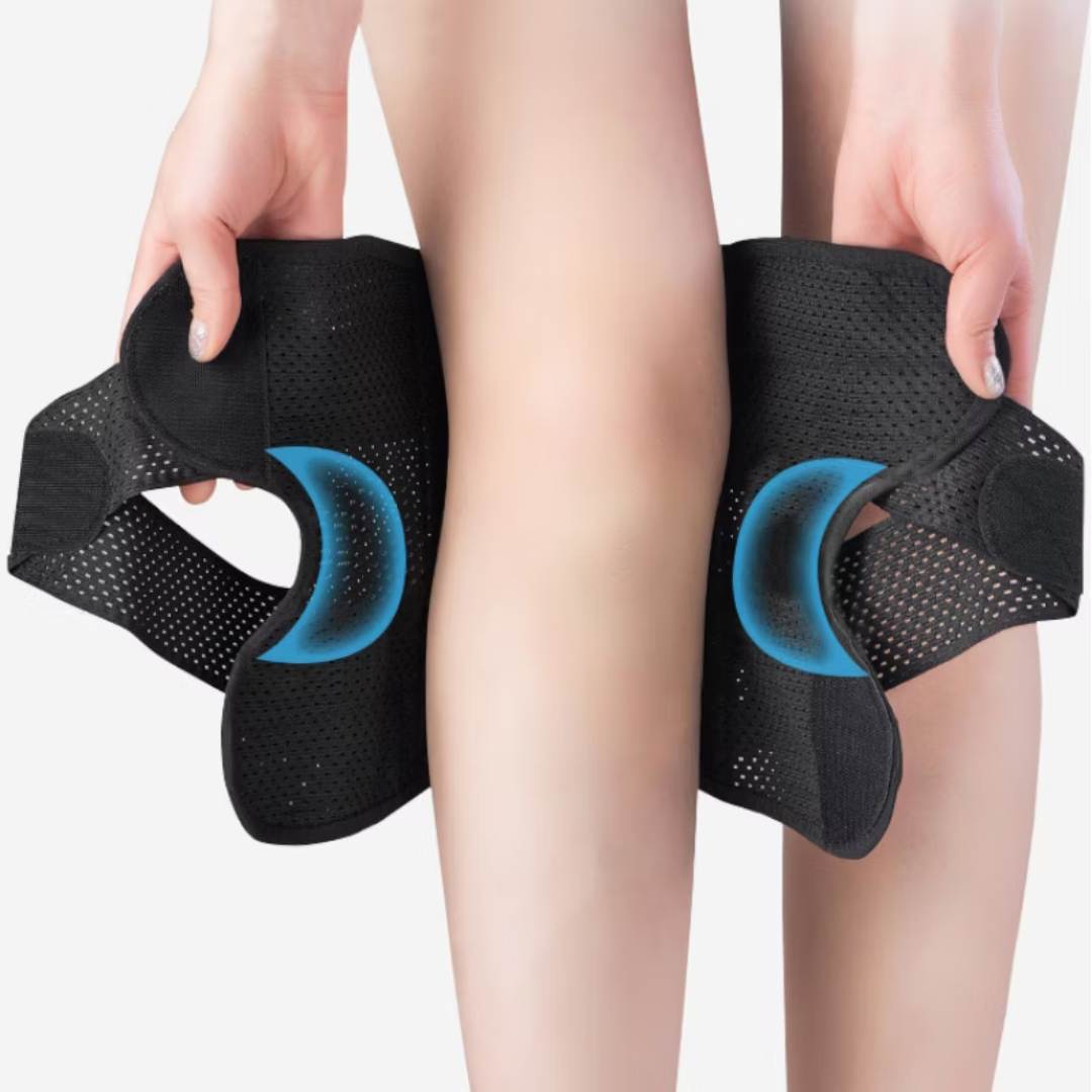 Ginocchiere FlexGuard con molle di compressione e cinghia regolabile