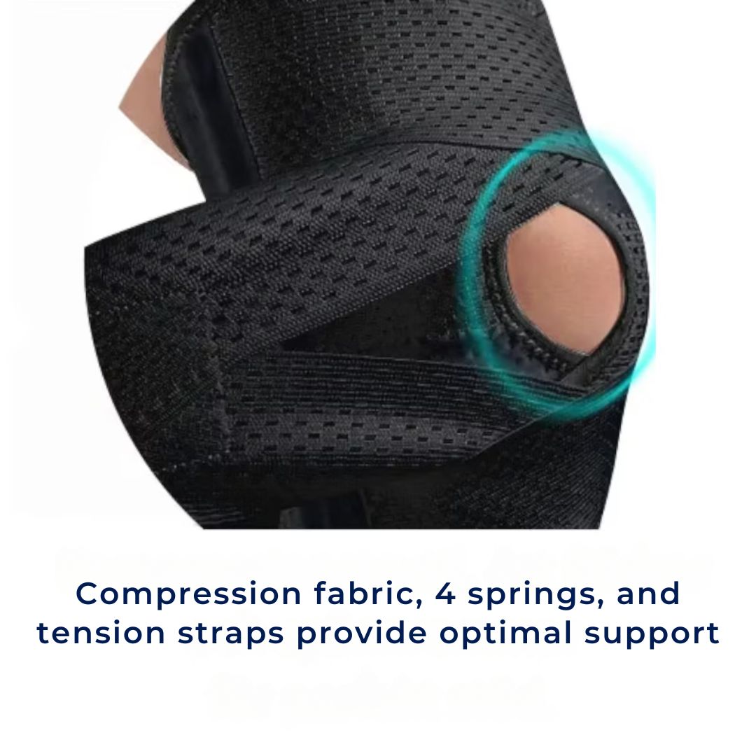Ginocchiere FlexGuard con molle di compressione e cinghia regolabile