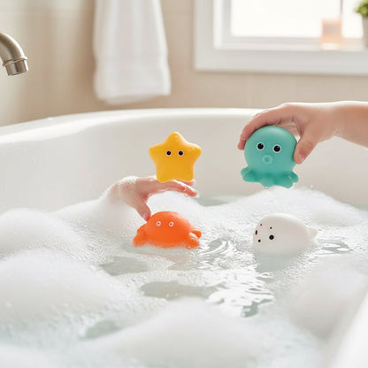 Giocattoli da bagno galleggianti interattivi luminosi