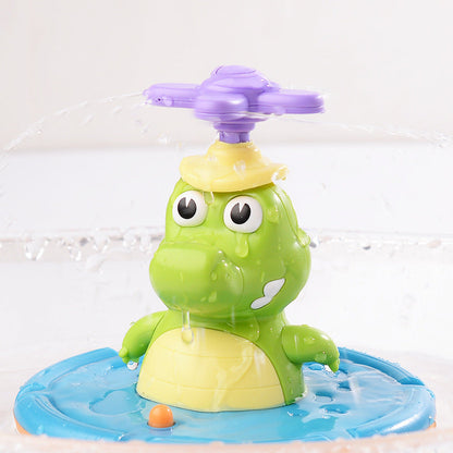 Giocattolo da bagno fontana coccodrillo con accessori spray raffigurati