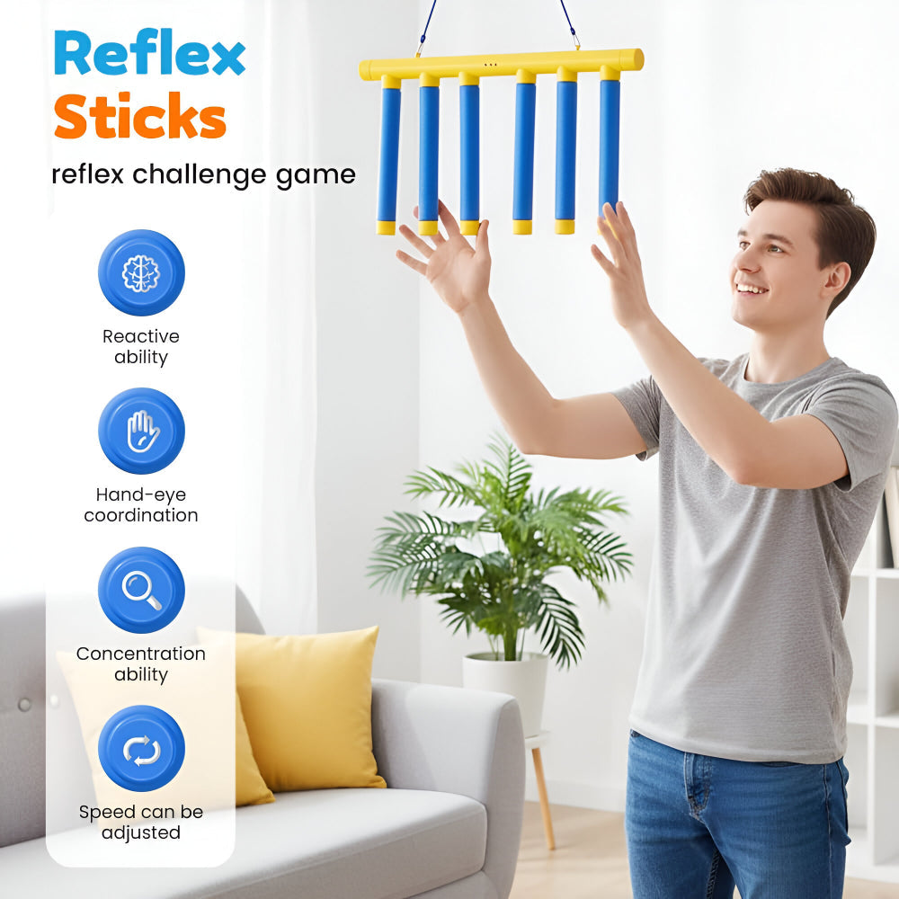 Gioco di Riflessi per Bambini con Bastoncini Cadenti Allenamento Reattività