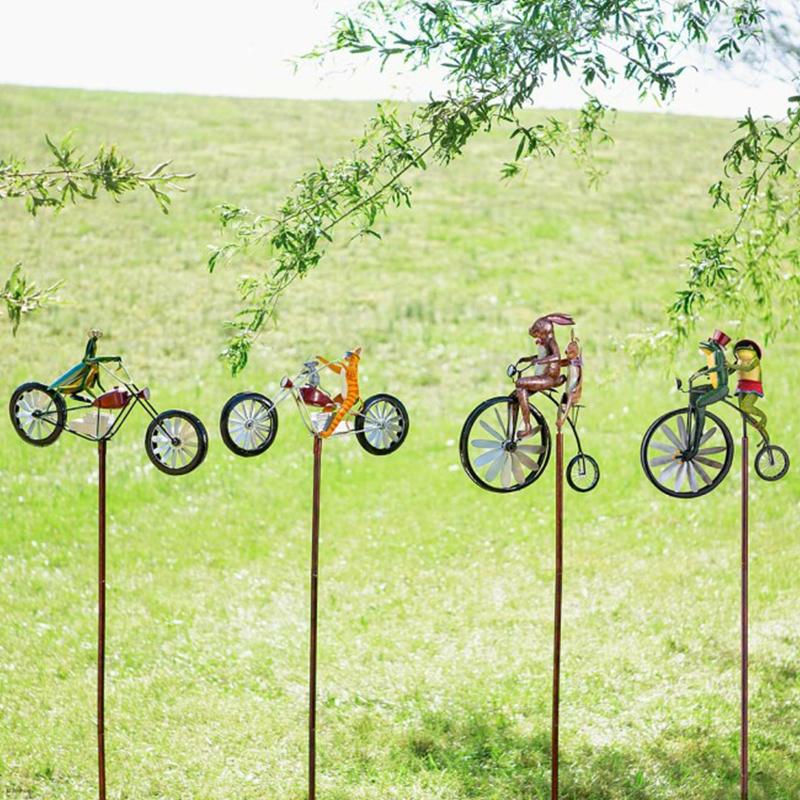 Girandola eolica bicicletta con animali