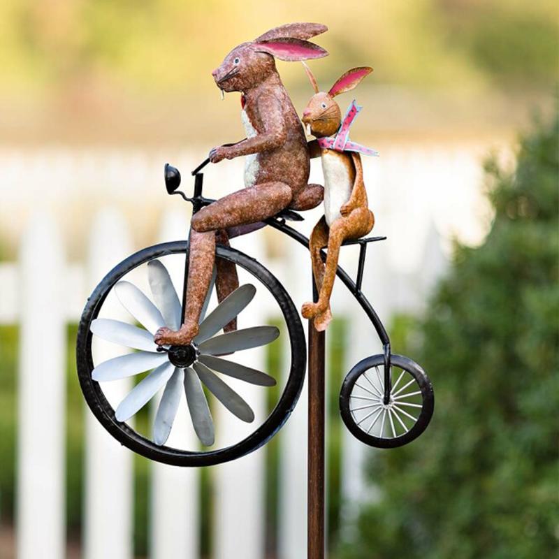 Girandola eolica bicicletta con animali