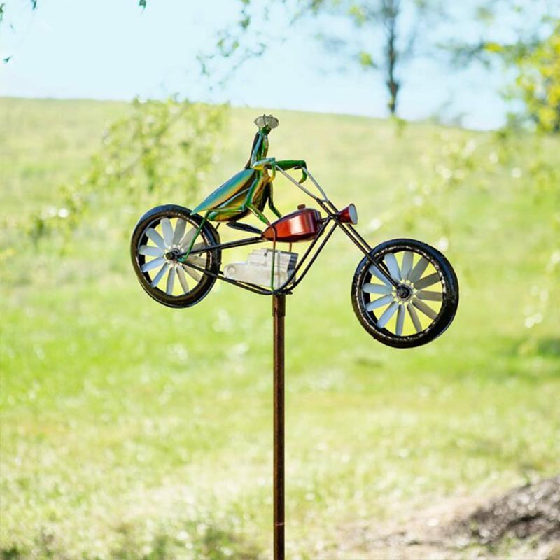 Girandola eolica bicicletta con animali