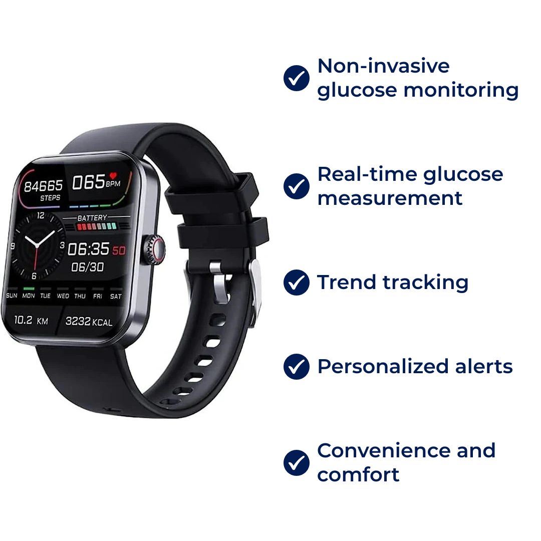 Glucowatch | Smartwatch per il monitoraggio non invasivo della glicemia – rilevamento in tempo reale, analisi delle tend