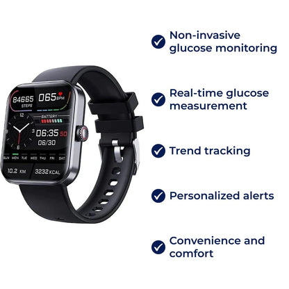 Glucowatch | Smartwatch per il monitoraggio non invasivo della glicemia – rilevamento in tempo reale, analisi delle tend