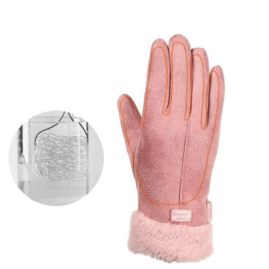 Guanti invernali caldi da donna con touchscreen