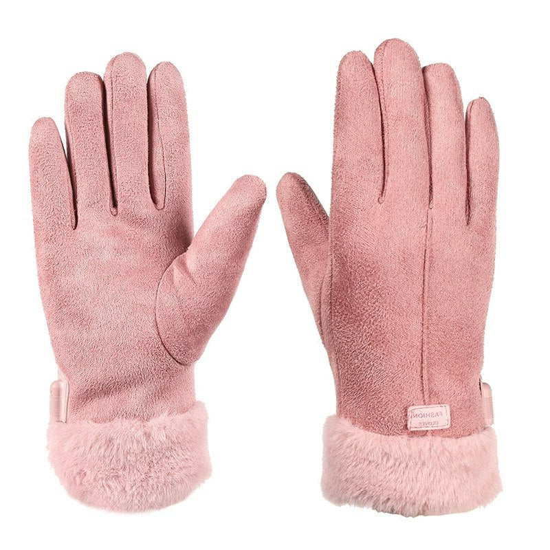 Guanti invernali caldi da donna con touchscreen
