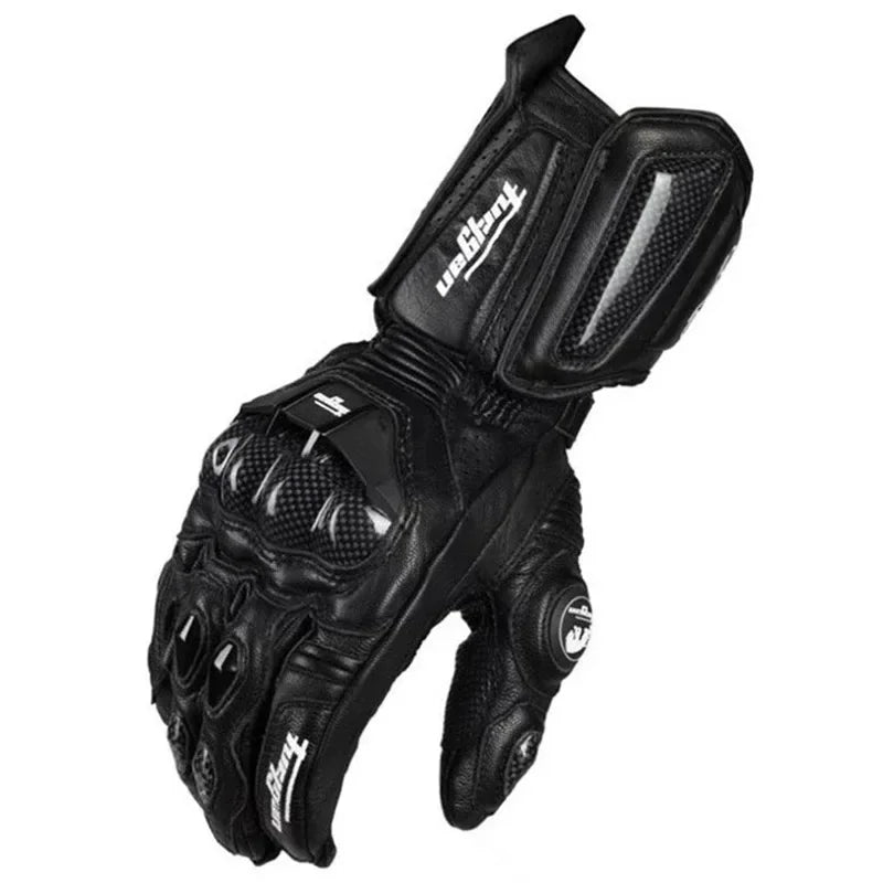 Guanti Moto RidePro Carbon Antivento Impermeabili Touchscreen Pelle con Protezioni