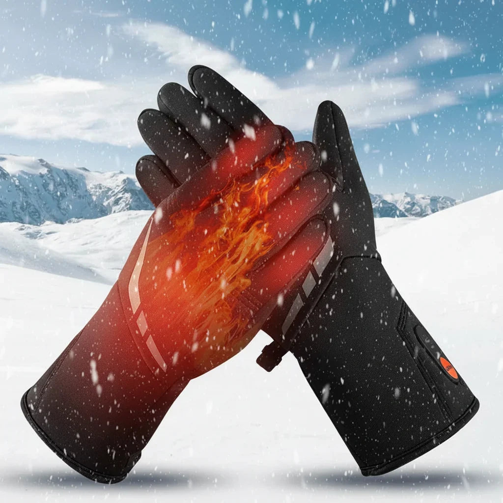 Guanti Riscaldati a Batteria Impermeabili Touchscreen Invernali