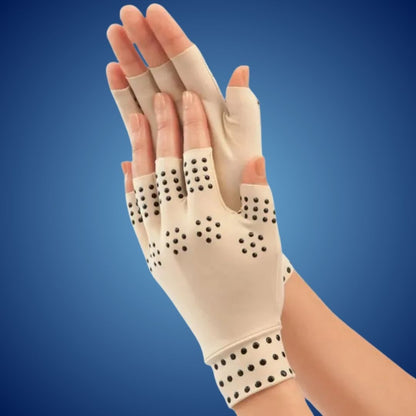 Guanti senza dita ThermaFlex per artrite con compressione magnetica