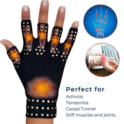 Guanti senza dita ThermaFlex per artrite con compressione magnetica