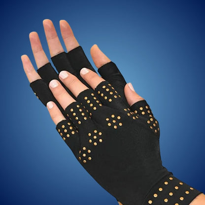 Guanti senza dita ThermaFlex per artrite con compressione magnetica