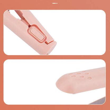 HairFlex – Mini piastra 2 in 1 per ricci e lisci con rivestimento in ceramica