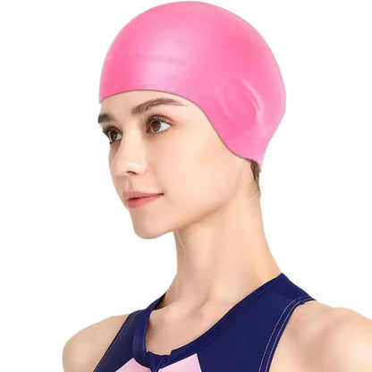 HydroFit – Cuffia da nuoto in silicone con protezione per le orecchie