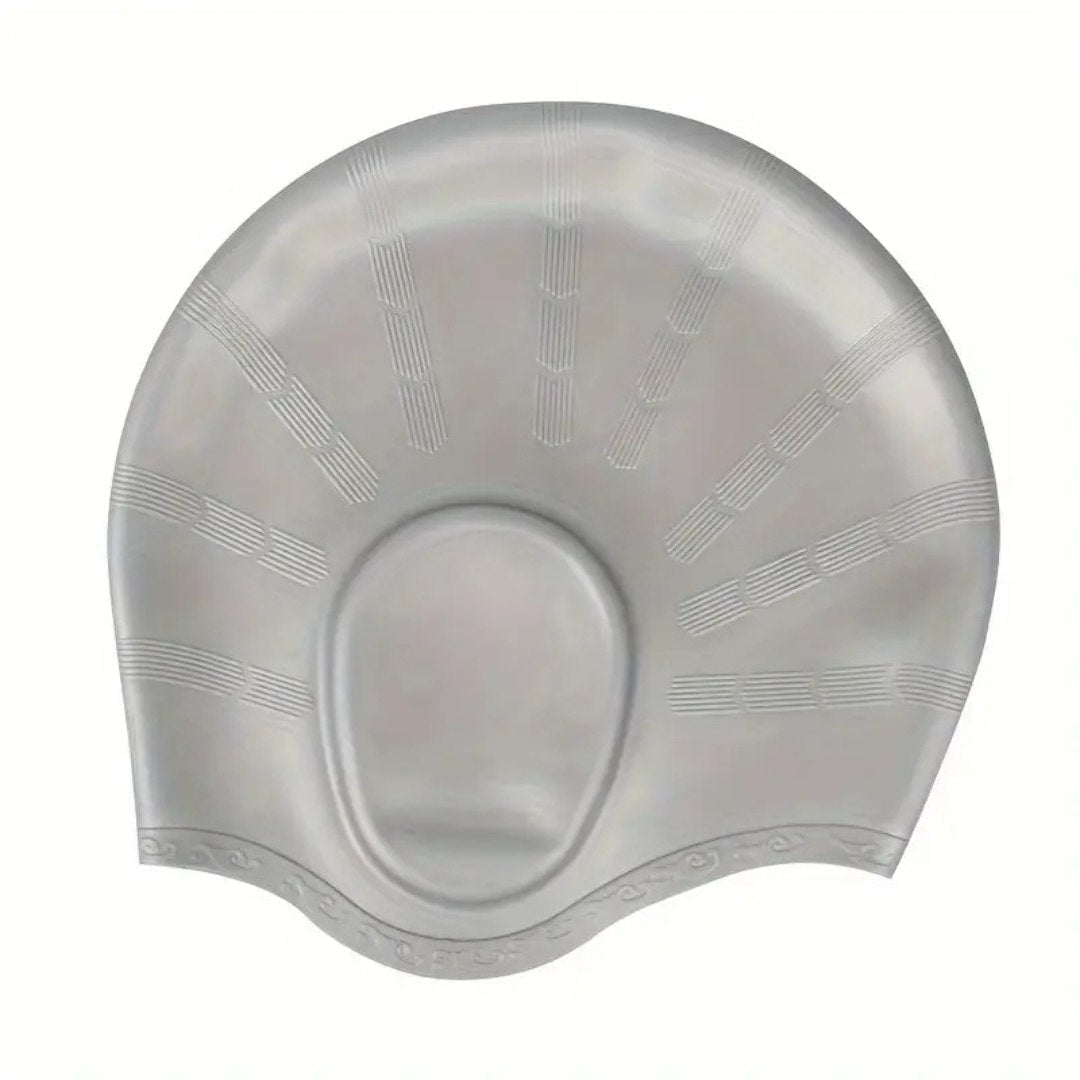 HydroFit – Cuffia da nuoto in silicone con protezione per le orecchie