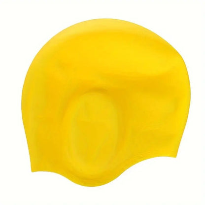 HydroFit – Cuffia da nuoto in silicone con protezione per le orecchie
