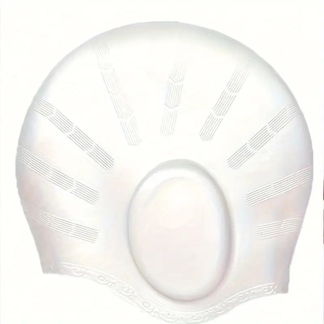 HydroFit – Cuffia da nuoto in silicone con protezione per le orecchie