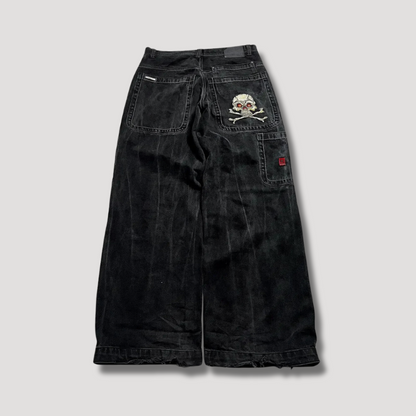 Jeans Baggy Neri a Vita Alta – Raven