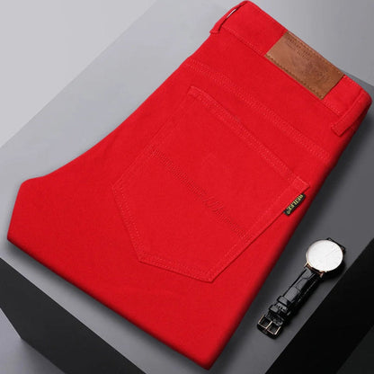 Jeans da Uomo a Gamba Affusolata in Denim Stretch