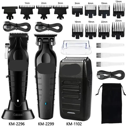 Kit Professionale Tagliacapelli e Rasoio Elettrico da Uomo