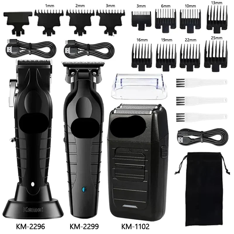 Kit Professionale Tagliacapelli e Rasoio Elettrico da Uomo