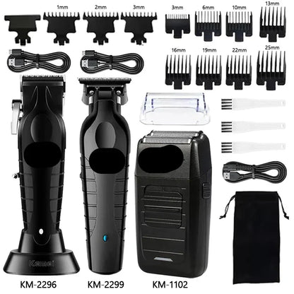 Kit Professionale Tagliacapelli e Rasoio Elettrico da Uomo